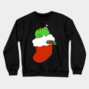 Christmas Stocking Chameleon Crewneck Sweatshirt